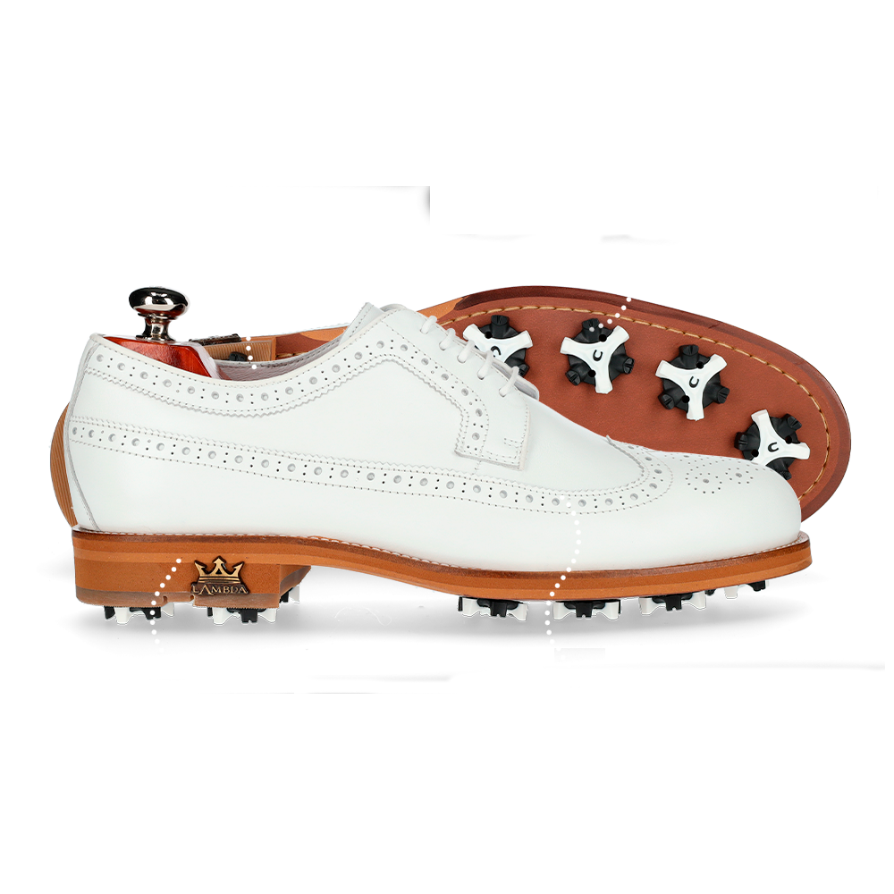 traditional leather golf shoes