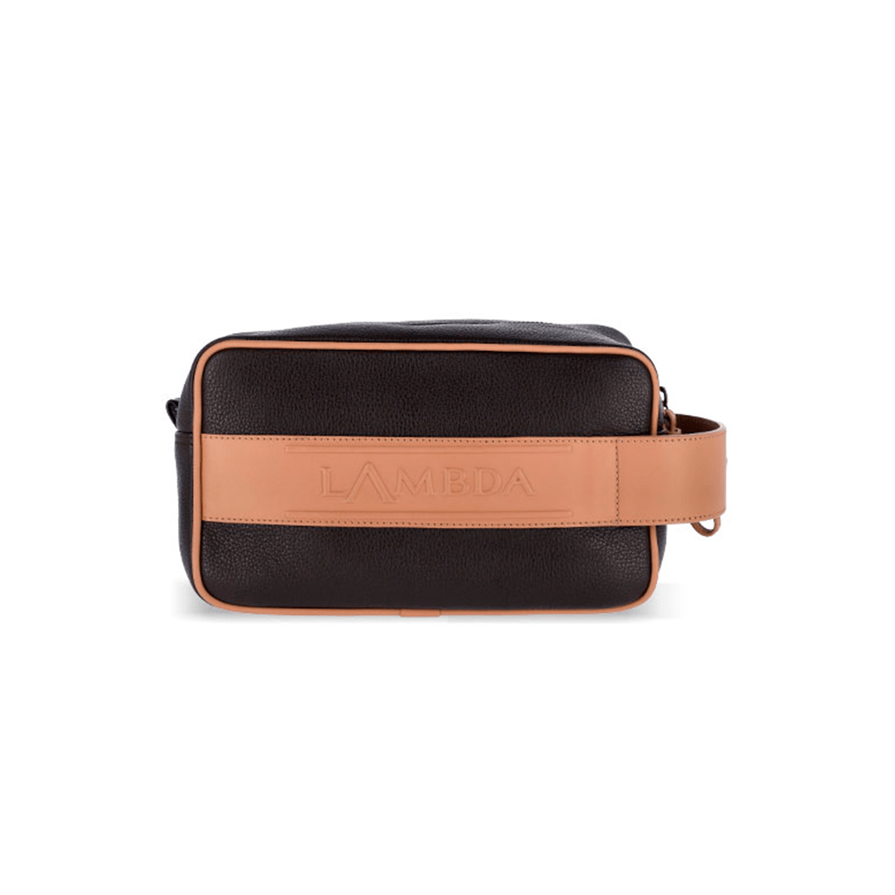 Sapri Brown & Beige Necessaire Accessories Sapri Brown Beige Necessaire