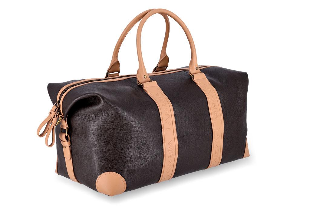 Sapri Brown & Beige Duffle Bag Accessories
