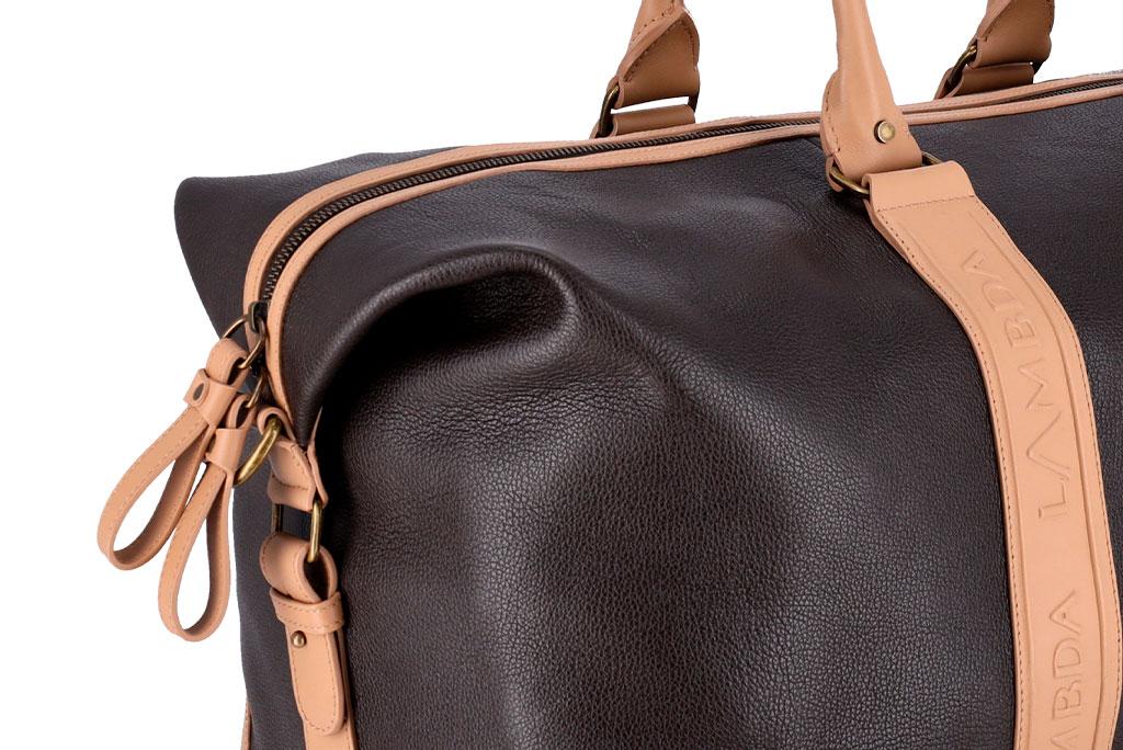 Sapri Brown & Beige Duffle Bag Accessories