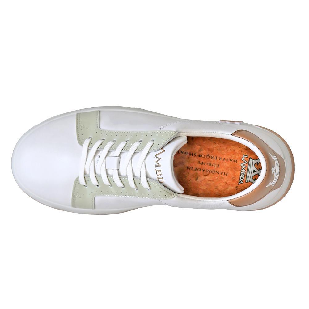 Chaussure de golf Alexandria Peach & Green vue de dessus