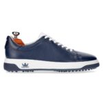 Forli Navy men's spikeless leather golf shoe