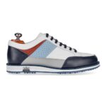 Torino Blue Camel men's spikeless leather golf shoe