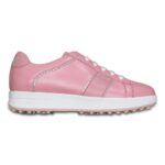 Nimes Pink women's spikeless leather golf shoe