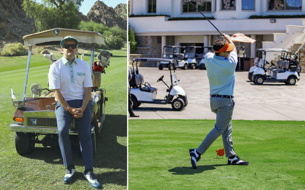 Ryan Engle with Lambda Golf footwear
