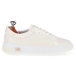 Alexandria Beige women's spikeless leather golf shoe