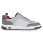 Arezzo Grey men's spikeless leather golf shoe