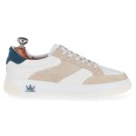 Verona Beige & Grey women's spikeless leather golf shoe