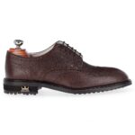 Crotone Brown men's spikeless leather golf shoe