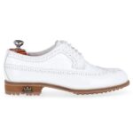 Livorno White Spikeless men's leather golf shoe