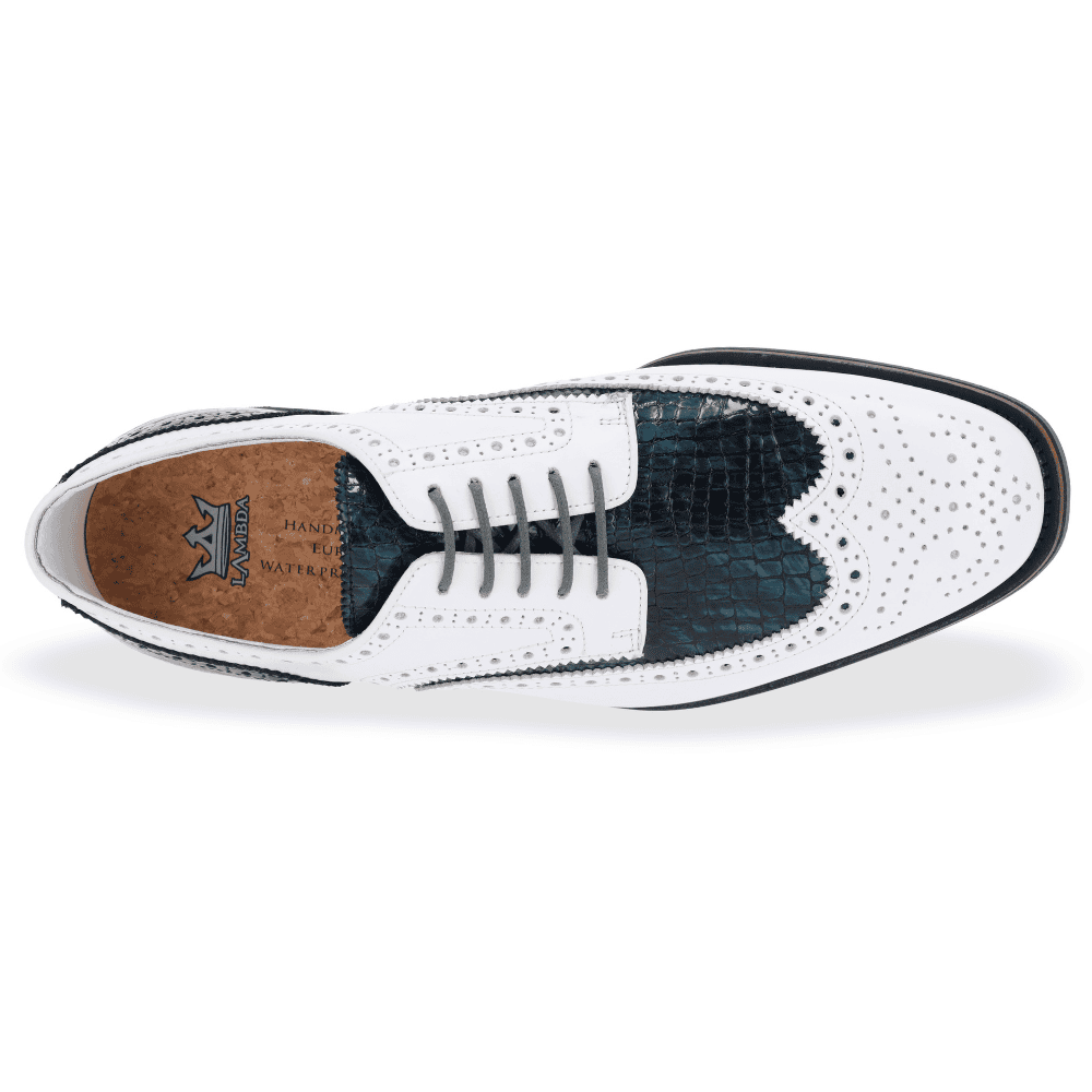 Golfschuh Crotone White & Green, Ansicht von oben